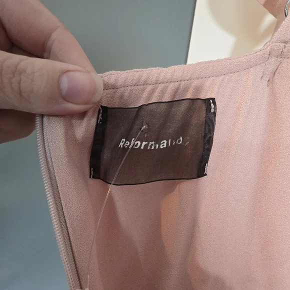 Reformation Elegant Pink Women's Dress SIZE 2 - Picture 5 of 14